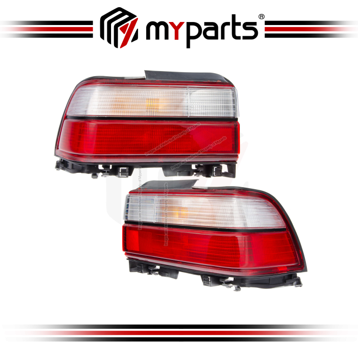 TYC Fits Toyota Corolla AE100 AE101 EE100 EE101 1992~1995 | TailLight Taillamp Tail Lamp | Pair LH Left Hand + RH Right Hand