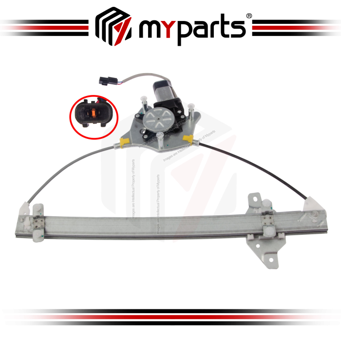 Window Regulator Front (4 Door Only) (With Motor)