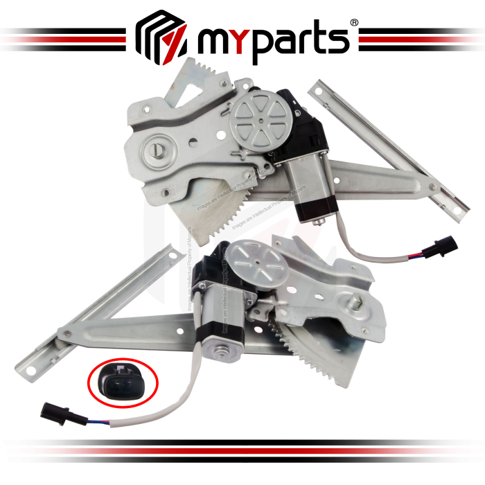 Door Window Regulator Rear (With Motor) (Set LH+RH)