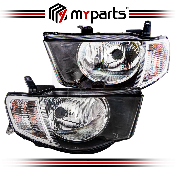 Head Lamp Round Reflector (China) Set LH+RH