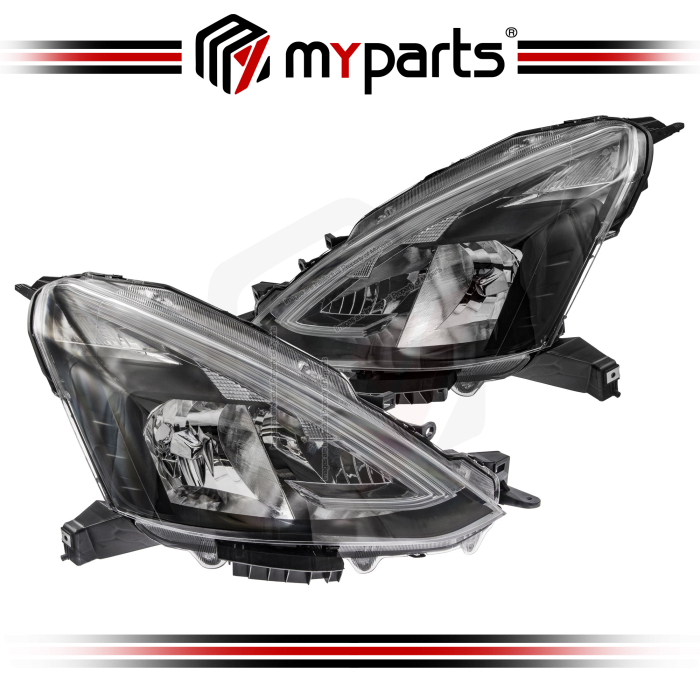 Head Light (Smoke) (Set LH+RH)