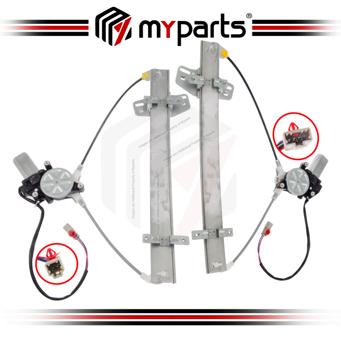 Door Window Regulator Front (With Motor) (Set LH+RH)