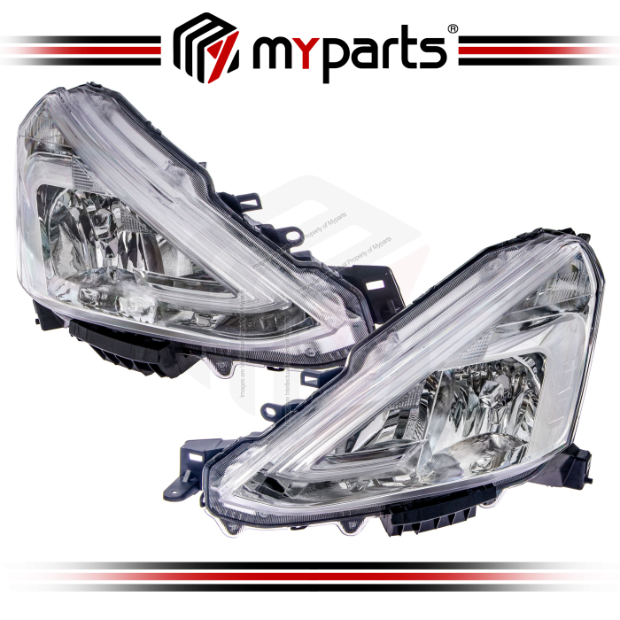 Head Light (Chrome) (Set LH+RH)