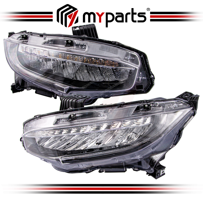 Head Light (With DRL, Full LED) (China) (Set LH+RH)