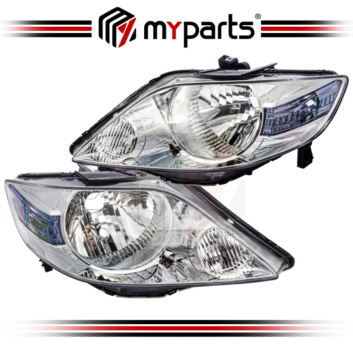 Head Lamp (Chrome) (China) (Set LH+RH)