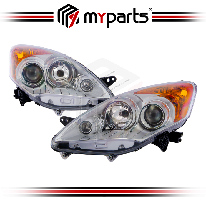 Head Light (Orange Cap) (Set LH+RH)