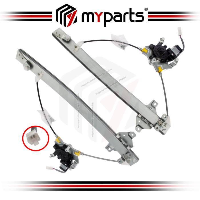 Door Window Regulator Rear (With Motor) (Set LH+RH)