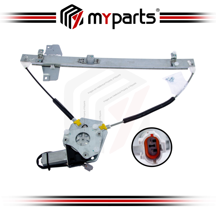 Door Window Regulator Front (With 2 Pins Motor)