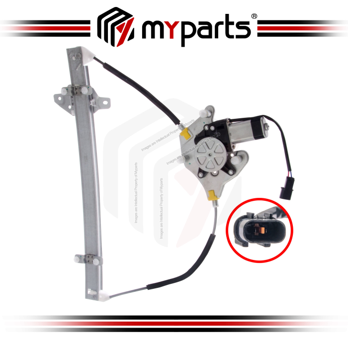 Door Window Regulator Front (With Motor)