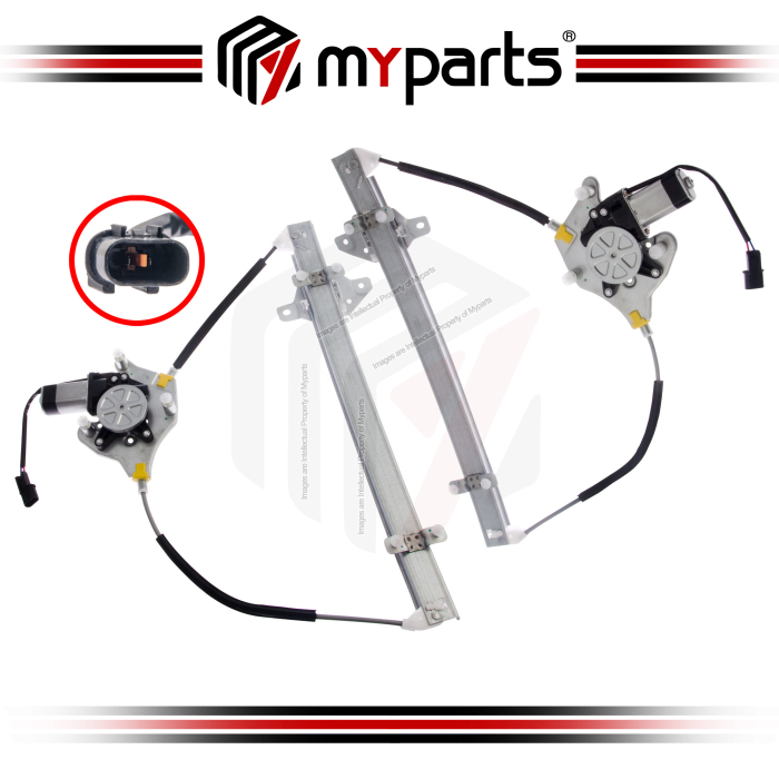 Door Window Regulator Front (With Motor) (Set LH+RH)