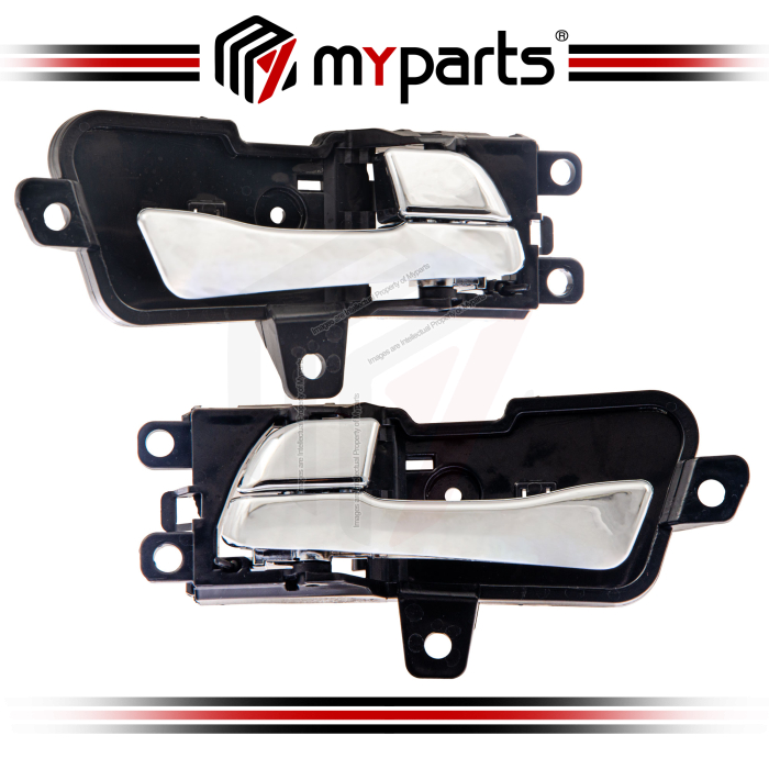 Door Handle Inner Rear (Chrome) (Set LH+RH)