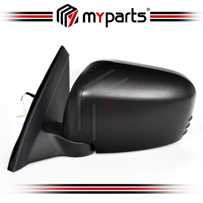 TYC Mitsubishi Triton L200 ML KA KB 2006~2015 Power Side Door Mirror (Black) | LH Left Hand (Passenger Side)