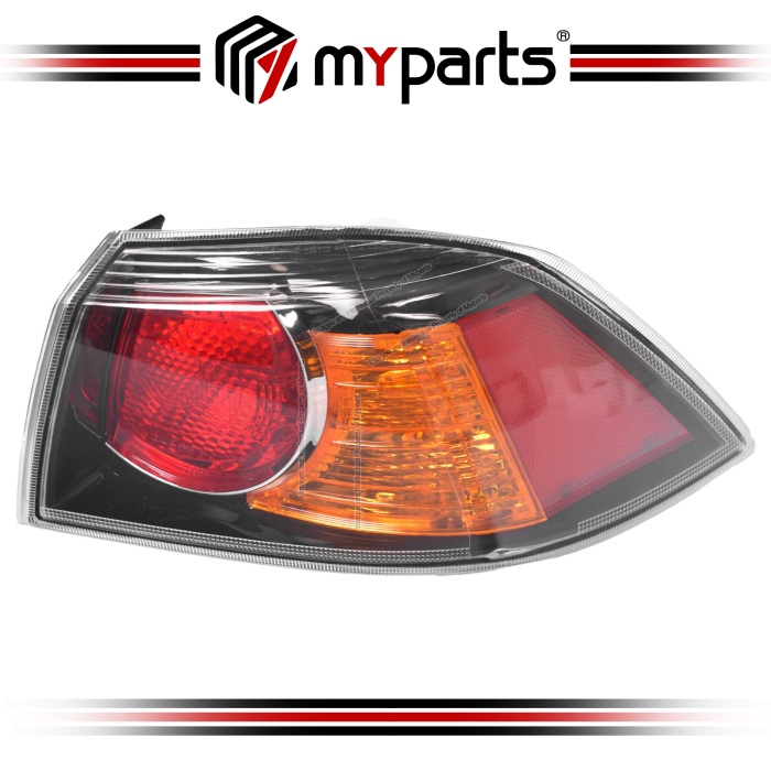 Myparts Fits Mitsubishi Lancer CJ CF Sedan 2007~2017 | Outer Taillight Tail Light Rear Lamp (Black) | RH RHS Right Hand (Driver Side)