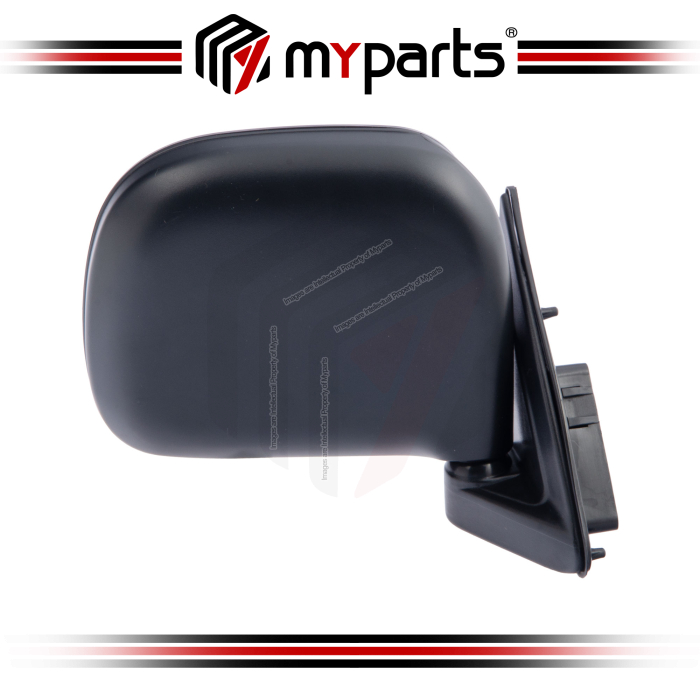 Myparts Fits Toyota Hiace RZH Van Bus 1990~2005 | Manual Side Door Mirror Rearview (Black) | RH RHS Right Hand (Driver Side)