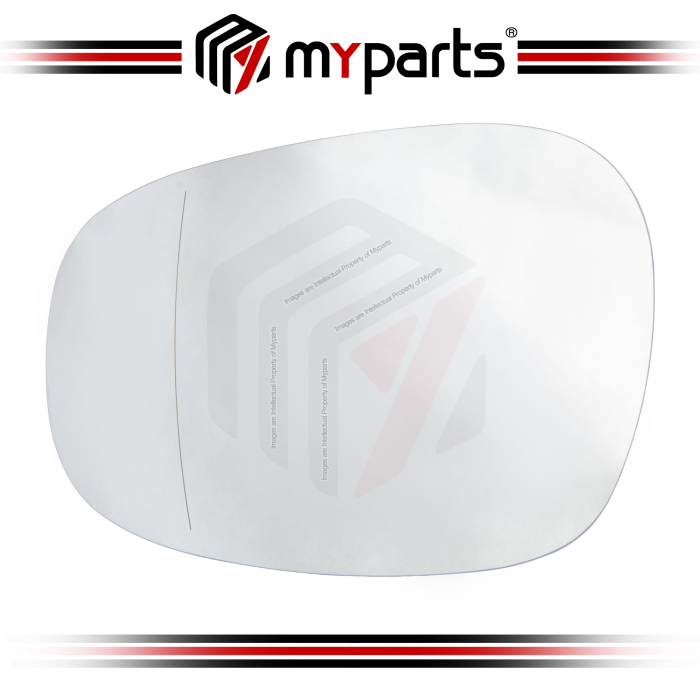 Myparts Fits BMW 3 Series E90 E91 LCI Series 2008~2012 Heated Clear Side Mirror Glass (Aspherical) | LH Left Hand (Passenger)