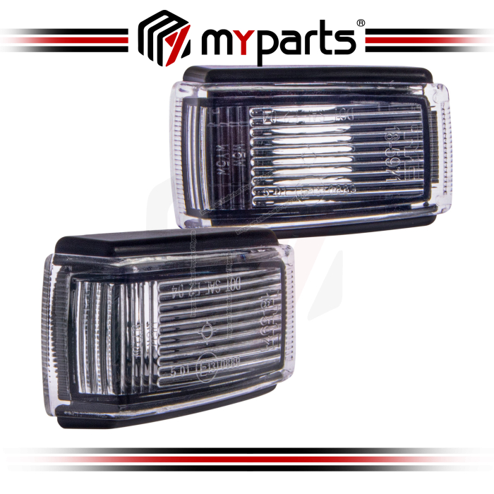 TYC Volvo 9-60 1991-1996 (Smoke Clear) Flasher Fender Side Light Turn Indicator Lamp | Set LH Left + RH Right