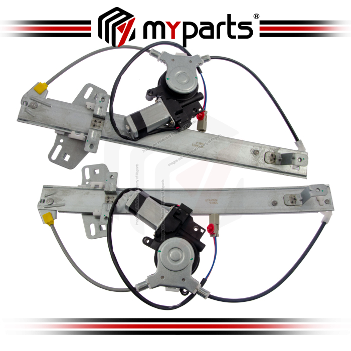 Myparts Honda Honda City GD 2002-2008 | Rear Power Window Gear Regulator (With 2Pins Motor) | Set LH Left Hand Side + RH Right Hand Side
