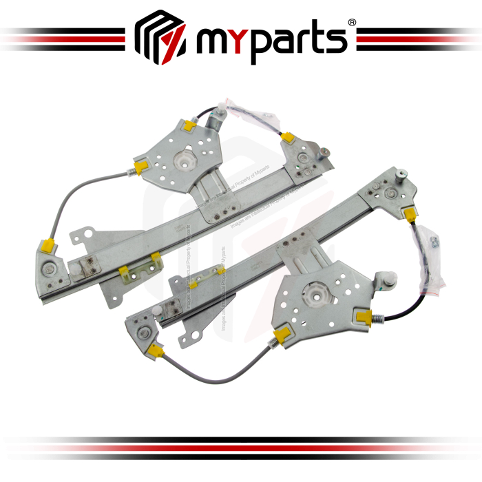 Myparts Volvo V70 2001-2007 | Rear (No Motor) Power Window Gear Regulator Door | Set LH Left Hand Side + RH Right Hand side
