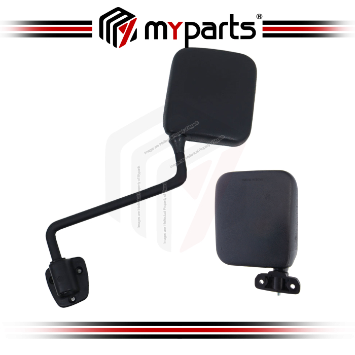 TYC Ford Econovan 1981-1988 (Black) Side Door Mirror | Set LH Left Hand + RH Right Hand