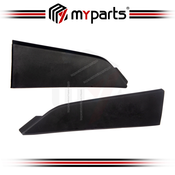 Myparts Fits Mitsubishi Triton MQ KJ KK KL 2019-2023 (Low Spec) Bumper Front Strip Mould | Set LH Left Hand Side + RH Right Hand Side