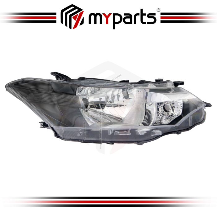 Myparts Fits Toyota Vios NCP150 1.5E 1.5J 2013-2018 (No Projector) Head Lamp Headlamp Front Head Light Headlight | RH Right Hand