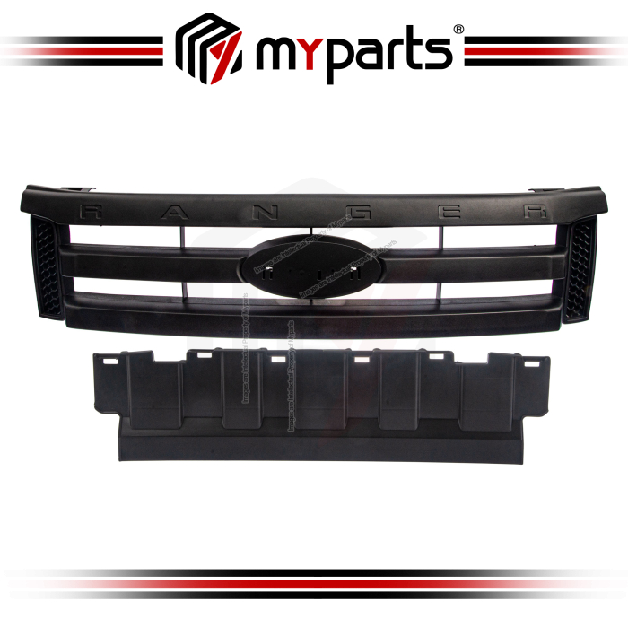 Myparts Fits Ford Ranger PX 2011-2015 New Main Front Upper Grille (Black) | 1 Unit