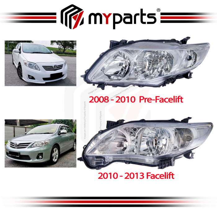 Head Light (TYC Taiwan) (TYAC + TYAD) (VAR)