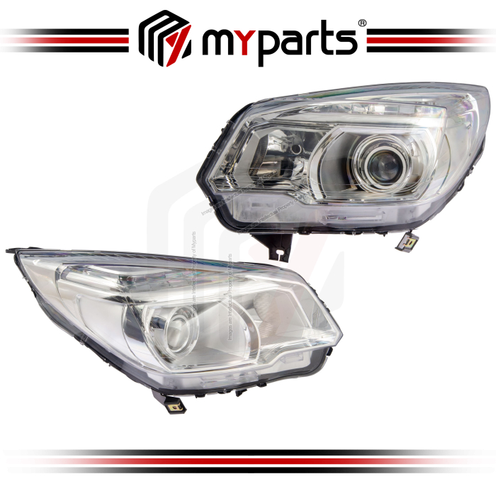 Myparts Chevrolet Colorado 2012-2016 (Projector Type) Headlamp Head Lamp Head Light Headlight | Pair LH Left Hand (Passenger) + RH Right Hand (Driver)