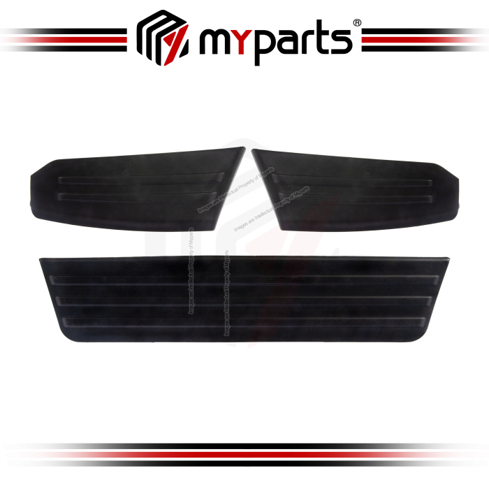 Myparts Mitsubishi Triton MQ KJ KK KL 2015-2018 Rear Bumper Upper Cover Bumper Belakang | Set of 3pcs