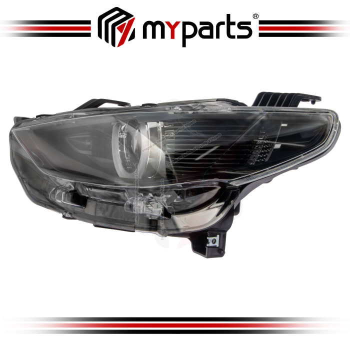 Myparts Fits Mazda BT 50 ZW Series 2022-On Head Lamp Head Light Front (Black Full LED) Headlamp Headlight | LH Left Hand (Passenger Side)