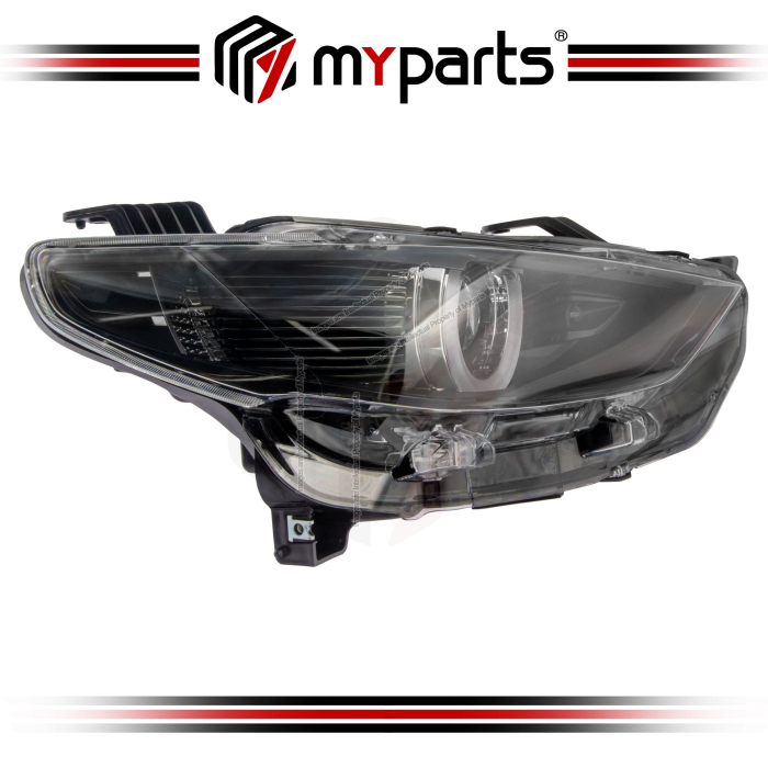 Myparts Fits Mazda BT 50 ZW Series 2022-On Head Lamp Head Light Front (Black Full LED) Headlamp Headlight | RH Left Hand (Driver Side)