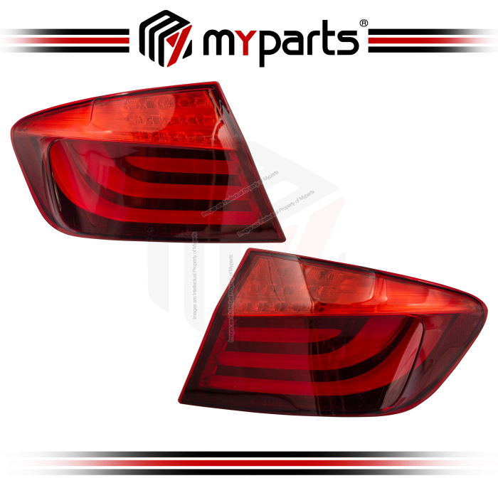 Myparts BMW 5-series F10 2010-2013 Outer Tail Lamp Tail Light TailLamp Taillight Rear Lamp | Pair LH LHS Left (Passenger) + RH RHS Right (Driver)
