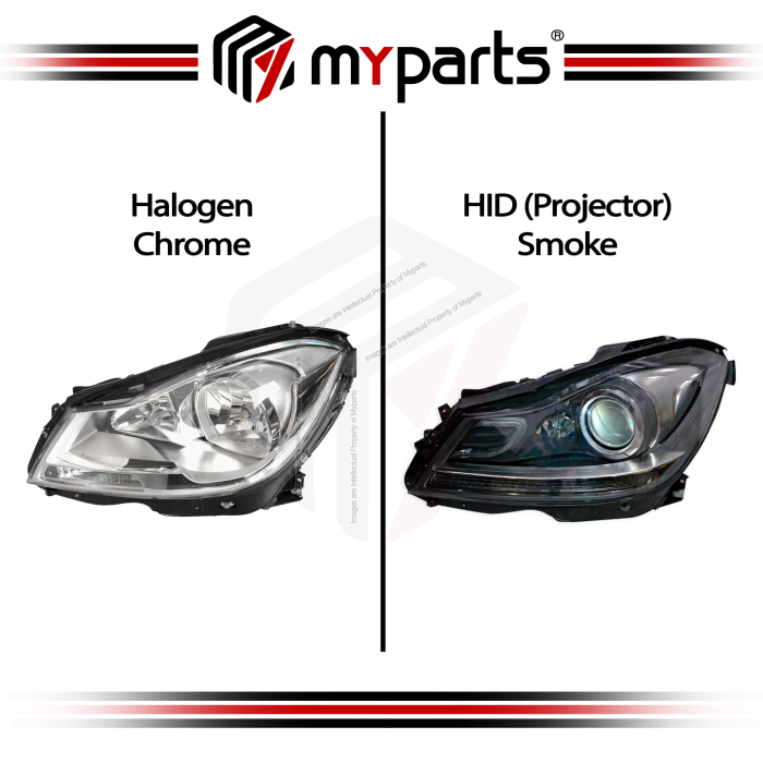 Head Light With / Without HID (Chrome) (VAR)