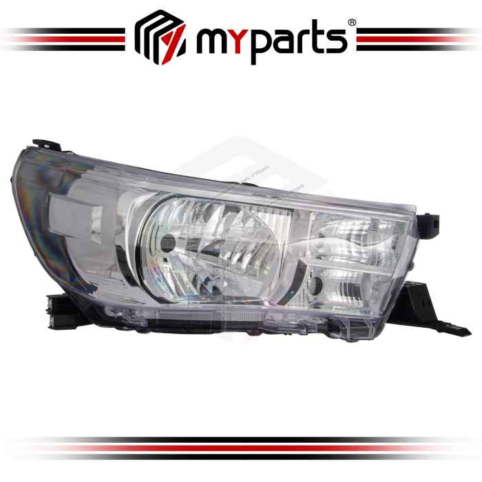 Myparts Fits Toyota Hilux Revo GUN125 2015-2020 | Headlight Head Light Front Lamp No LED  (Halogen Type) | RH RHS Right Hand (Driver Side)
