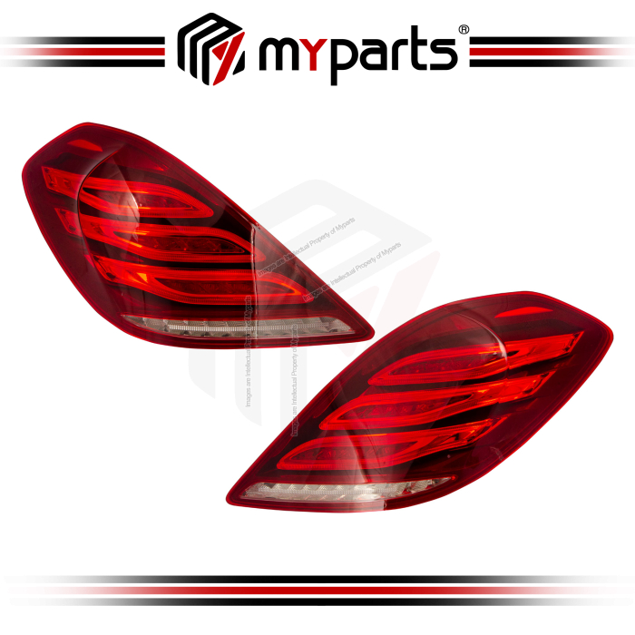 Myparts Mercedes Benz S-class W222 2013-2017 Tail Lamp Tail Light TailLamp Taillight Rear Lamp | Pair LH LHS Left (Passenger) + RH RHS Right (Driver)