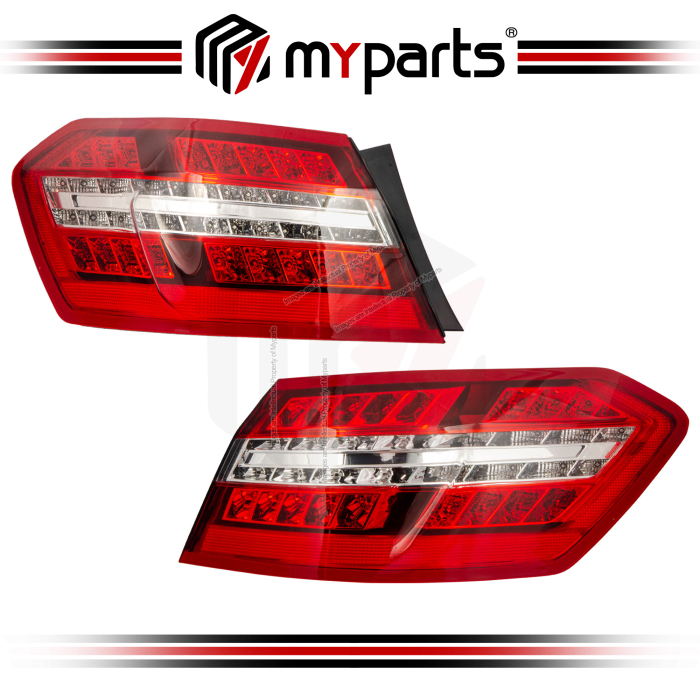 Myparts Mercedes-Benz E-class W212 2009-2013 | Outer Taillight Tail Light Rear Lamp | Pair of LH Left Hand (Passenger) + RH Right Hand (Driver)