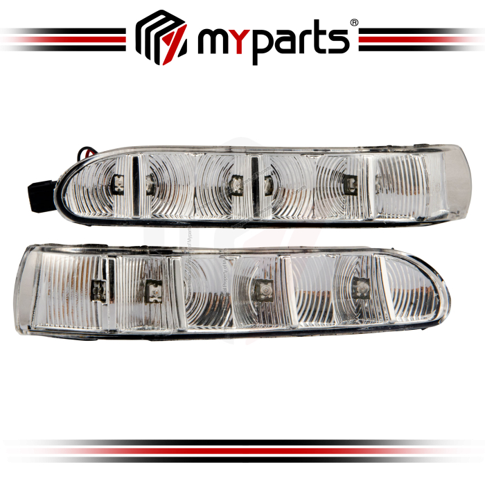 Myparts Mercedes-Benz S-class W220 1998-2005 Side Door Mirror LED Signal Lamp Turn | LH Left Hand Side + RH Right Hand Side