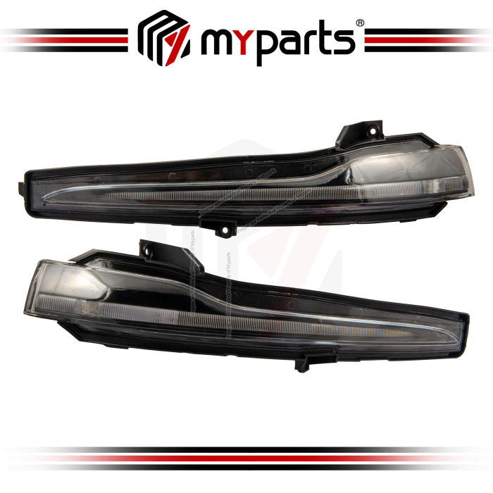 Myparts Mercedes Benz C-Class W205 Pre-Facelift 2014-2018 Side Door Mirror LED Signal Lamp Turn | Pair LH LHS Left Hand + RH RHS Right Hand