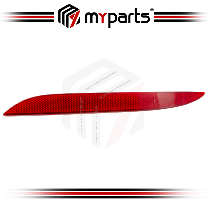 Myparts BMW 5 Series E60 Standard (LCI) 2007-2010 Rear Bumper Reflector Red Belakang | LH Left Hand (Passenger Side)