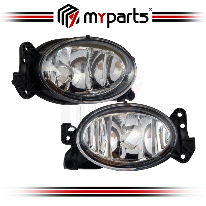 Myparts Fits Mercedes Benz B Class Hatch W245 2008-2012 | Fog Light Spot Driving Lamp (Oval) | Pair Of LH Left Hand + RH Right Hand