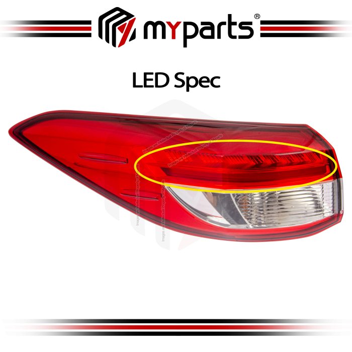 TYC Fits Toyota Vios NCP151 1.5 E/G Spec 2019-2023 Outer Taillight Tail Light Rear Lamp | LH LHS Left Hand (Passenger Side)