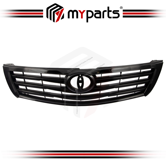 Myparts Fits Toyota Camry ACV40 Facelift 2009-2012 (Black) Front Radiator Main Grille Grill | 1 Unit