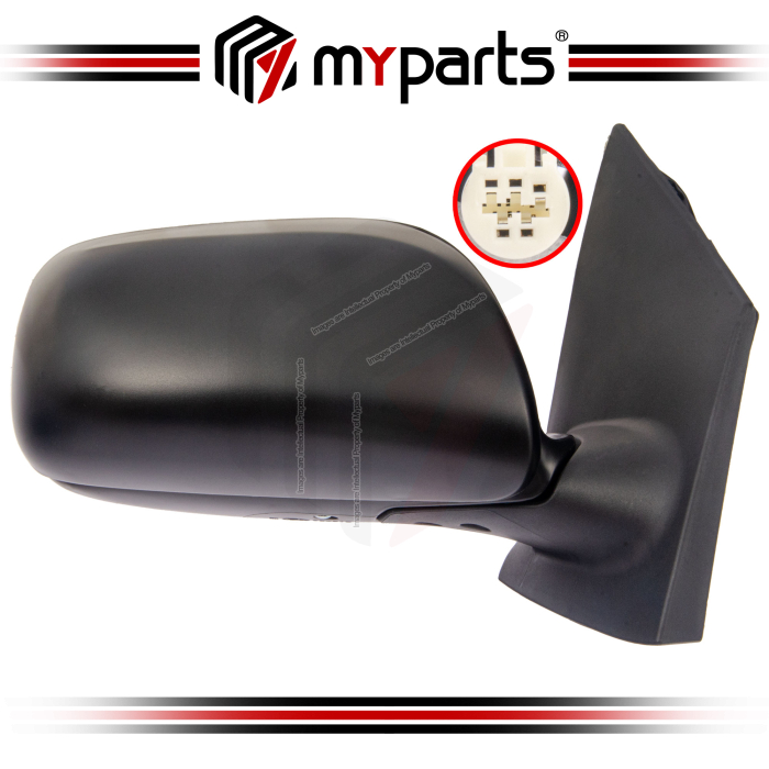 TYC Fits Toyota Vios NCP93 2007.10-2013.10 Electric Side Door Mirror (No Signal, No Auto Flip, 3 Wires) | RH Right Hand (Driver)