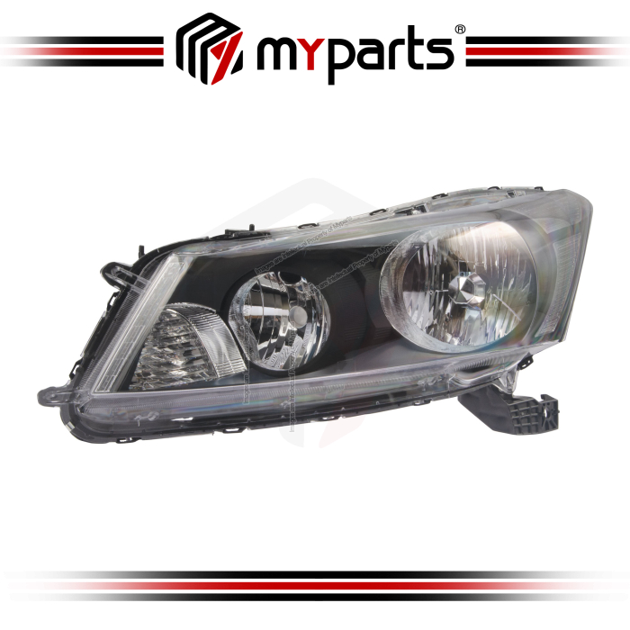 Myparts Fits Honda Accord TAO TA0 CP 2008-2013 (Black) (2.4 HID) Head Lamp Head Light Front Light Lamp | LH Left Hand (Passenger Side)