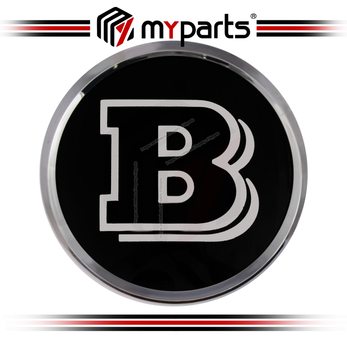 Myparts Mercedes Benz C Class W204 2007-2014 (Chrome & Chrome) Front Logo Emblem Grille Badge | 1 Unit