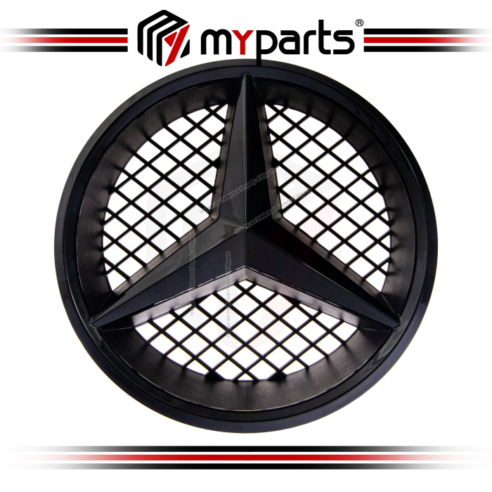 Myparts Mercedes Benz Vito V220 V250 W447 2014-2019 (Black No LED) Front Logo Emblem Grille Badge | 1 Unit