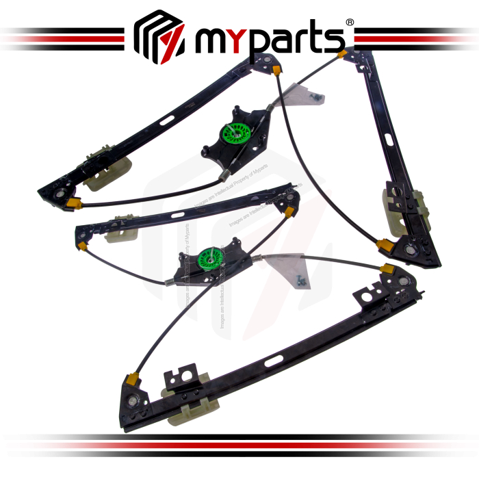Myparts Volvo S60 2011-2018 | Front (No Motor) Power Window Gear Regulator Door | Set LH Left Hand Side + RH Right Hand side