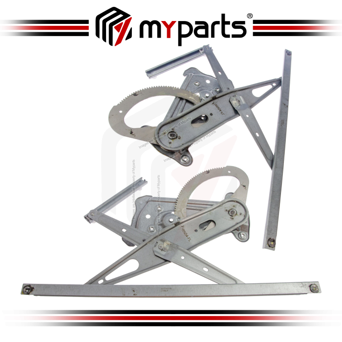 Myparts Renault Megane X95 2008-2015 | Front (2 Doot Hatchback,No Motor) Power Window Gear Regulator Door | Set LH Left Hand Side + RH Right Hand side