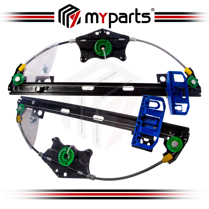 Myparts Volvo S60 2011-2018 | Rear (No Motor) Power Window Gear Regulator Door | Set LH Left Hand Side + RH Right Hand side
