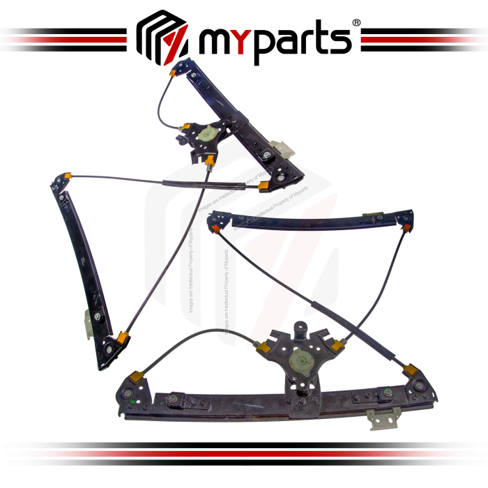 Myparts Citroen DS3 Hatchback 2009-2019 | Front Power Window Gear Regulator (2Door,No Motor) | Set LH Left Hand Side + RH Right Hand Side